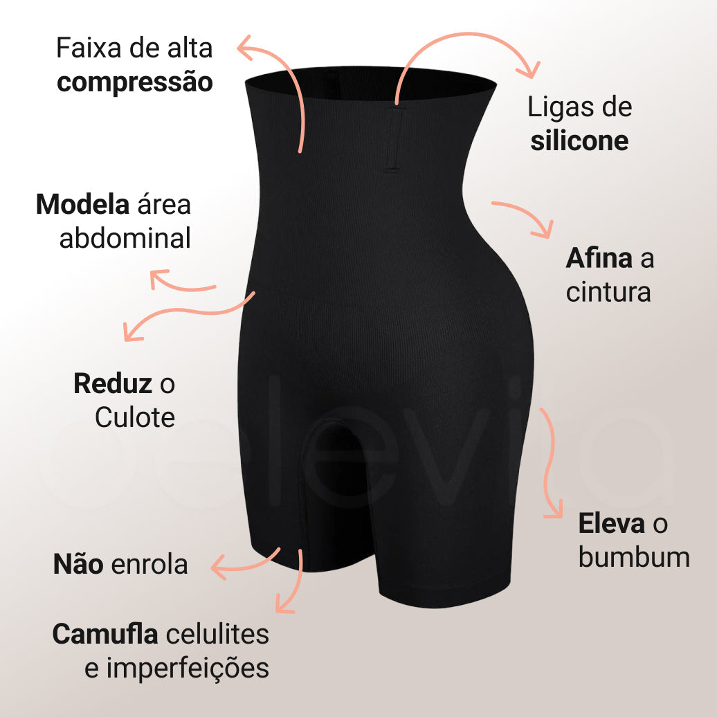 Combo: Short Modelador Slim Pro+ Sutiã Equilíbrio Fit