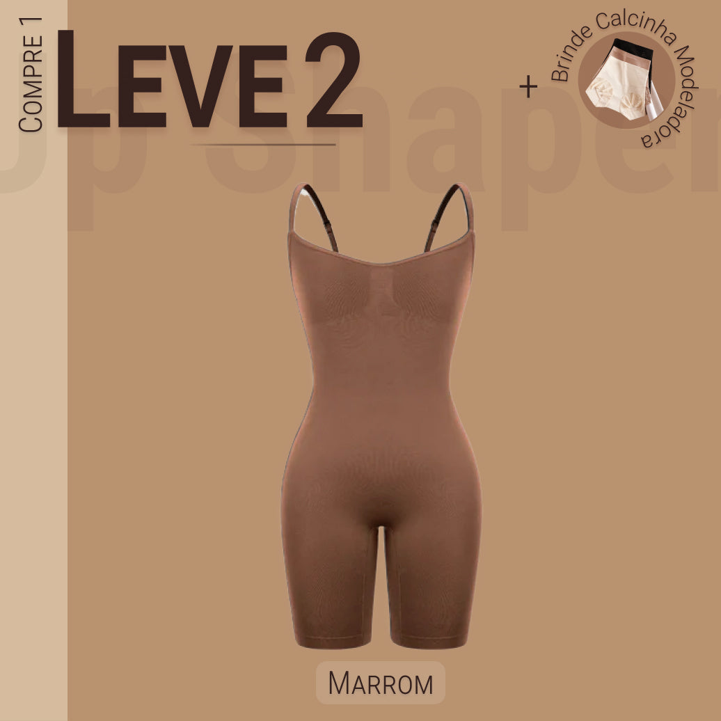 Body Modelador Full Shaper - Compre 1 Leve 2 + Brinde Calcinha Modeladora