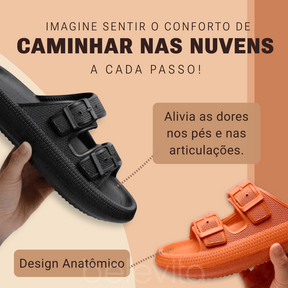 Sandália Anatômica Cloud Boss - Leve e Antiderrapante (Alça Regulável)