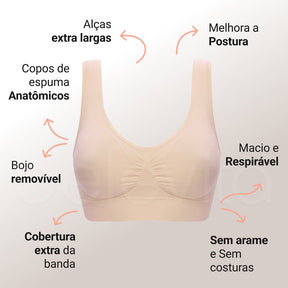 Combo: Short Modelador Slim Pro+ Sutiã Equilíbrio Fit