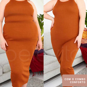 Combo: Short Modelador Slim Pro+ Sutiã Equilíbrio Fit