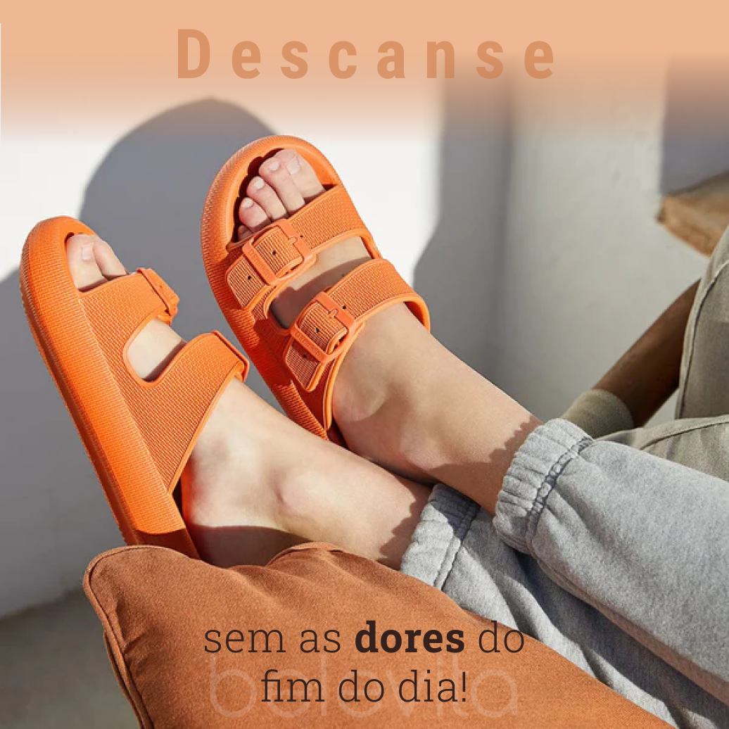 Sandália Anatômica Cloud Boss - Leve e Antiderrapante (Alça Regulável)