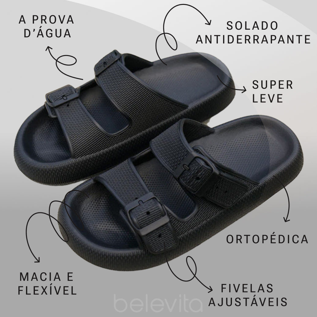 Combo 2 Pares - Sandália Anatômica Cloud Boss(Alça Regulável)