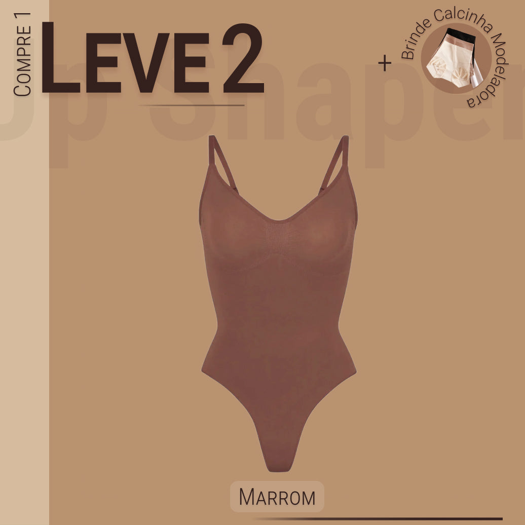 Body Modelador Full Shaper - Compre 1 Leve 2 + Brinde Calcinha Modeladora