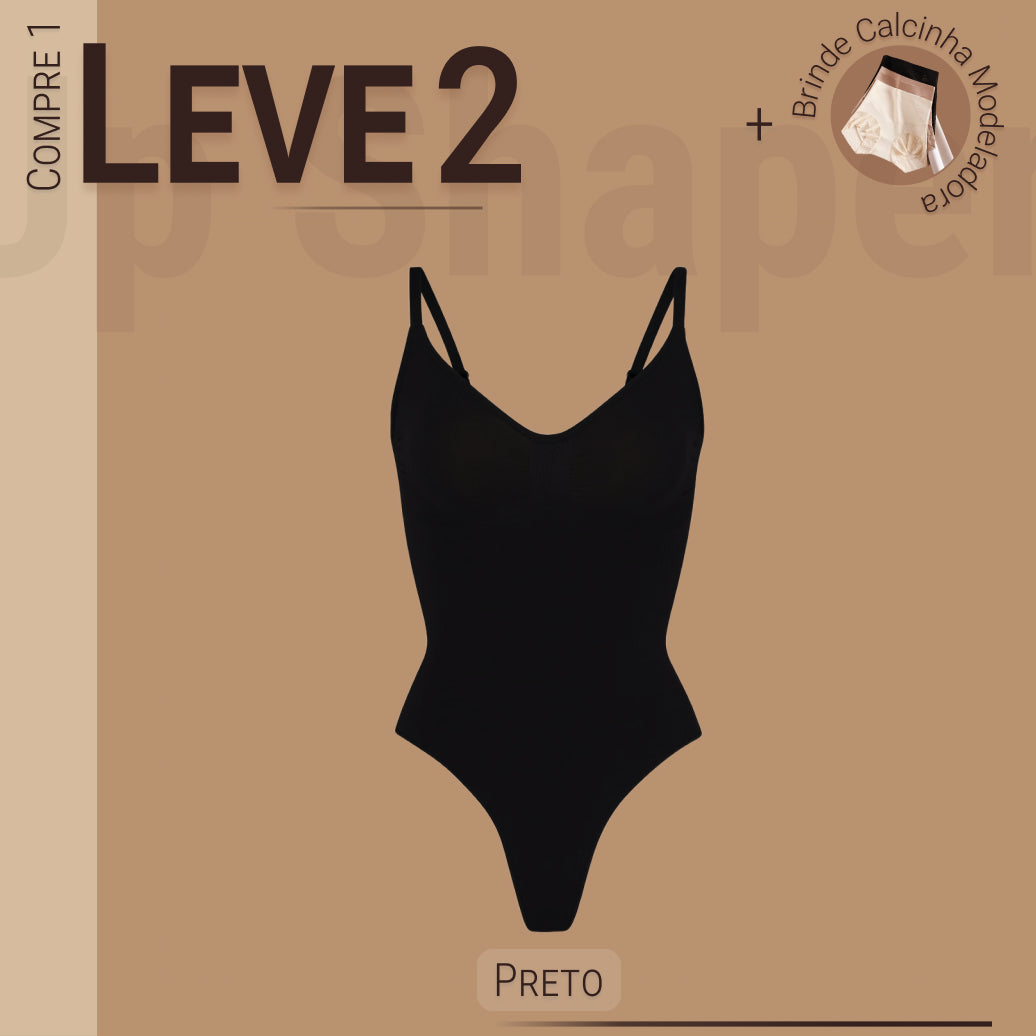 Body Modelador Full Shaper - Compre 1 Leve 2 + Brinde Calcinha Modeladora
