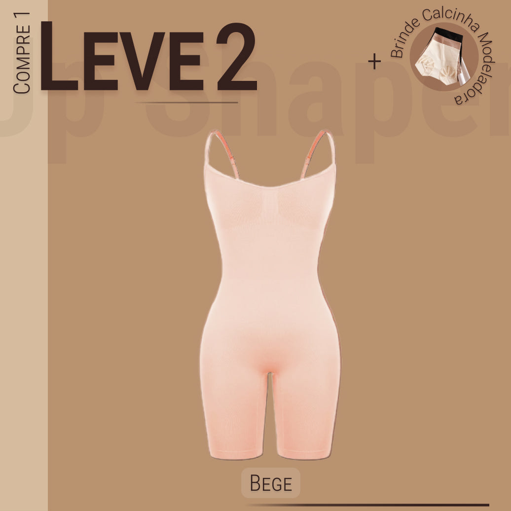 Body Modelador Full Shaper - Compre 1 Leve 2 + Brinde Calcinha Modeladora