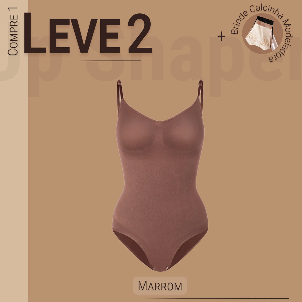 Body Modelador Full Shaper - Compre 1 Leve 2 + Brinde Calcinha Modeladora