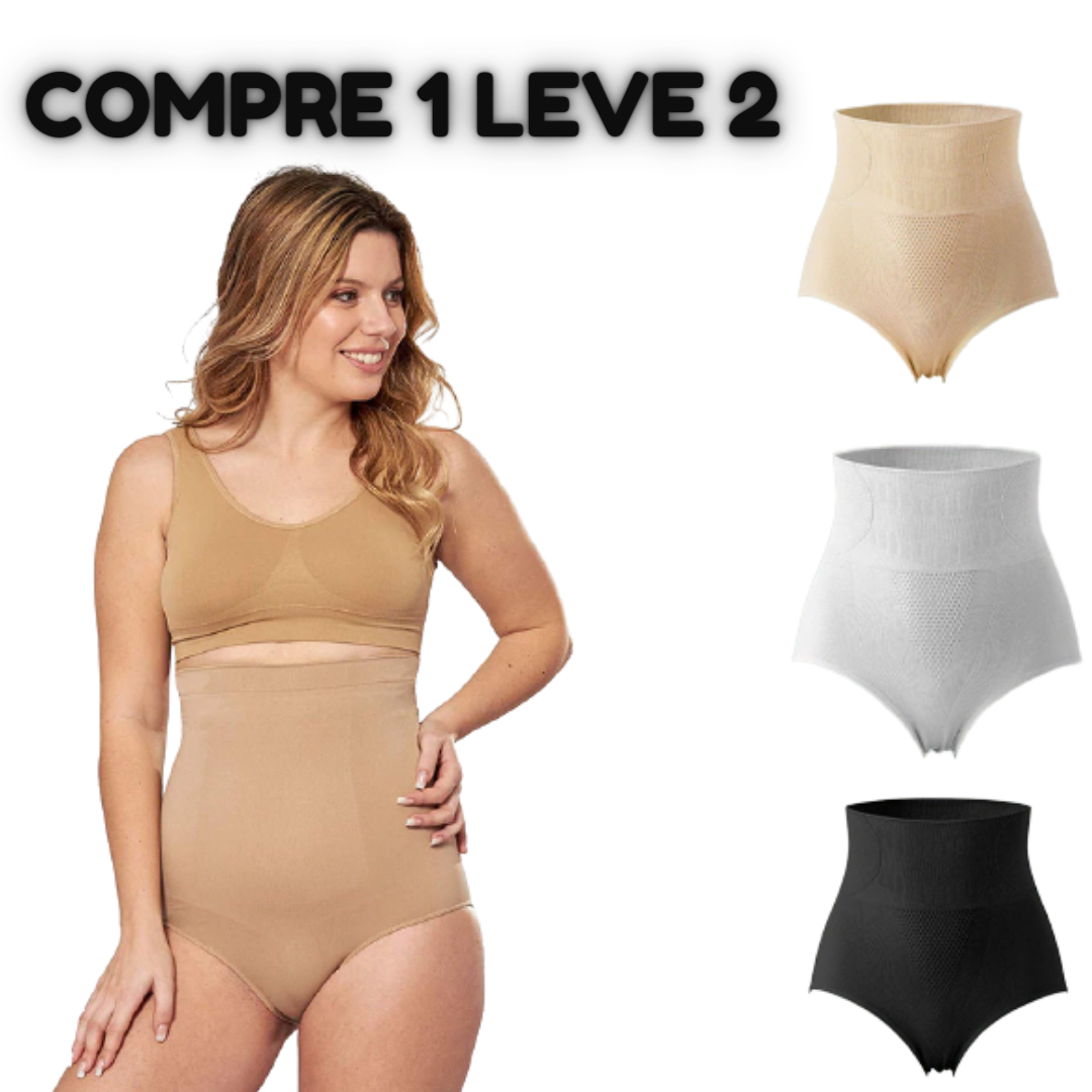 Calcinha Seca Barriga - Bella Fit  (Pague 1 Leve 2)